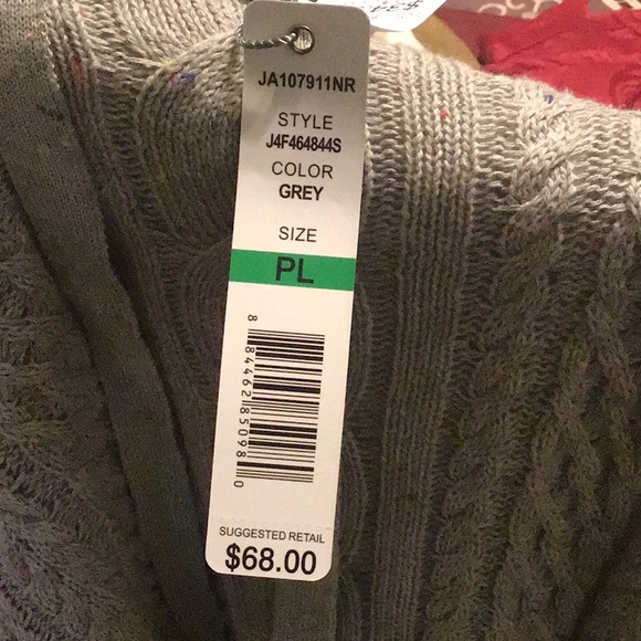 Joseph A. Drawstring Collar Ribbed Sweater - Picture 5 of 6